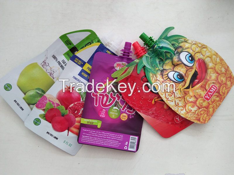 Custom Logo Printed Jelly Packaging Spouted Pouch