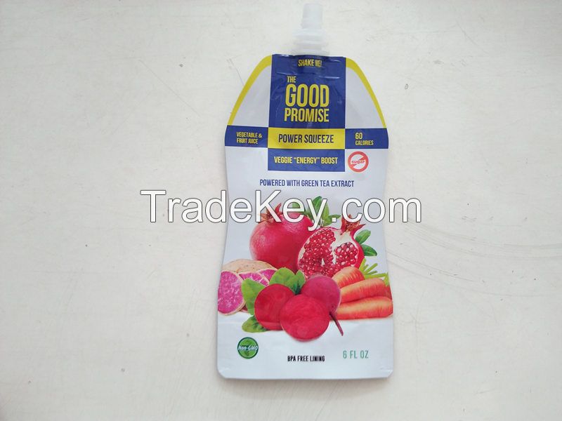 Custom Logo Printed Jelly Packaging Spouted Pouch