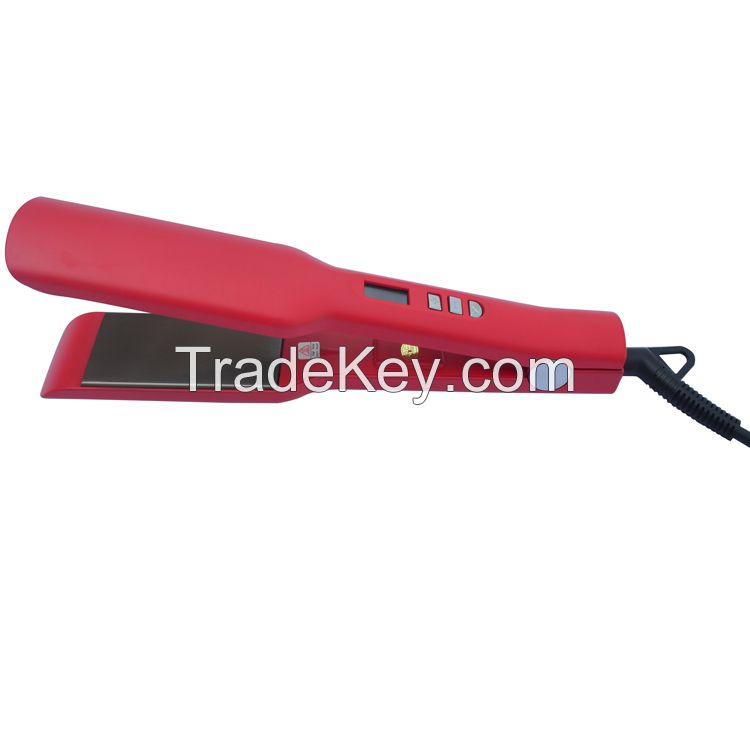  Lcd Display 2inch Hair Flat Iron Straightening Hair Straightener Brush