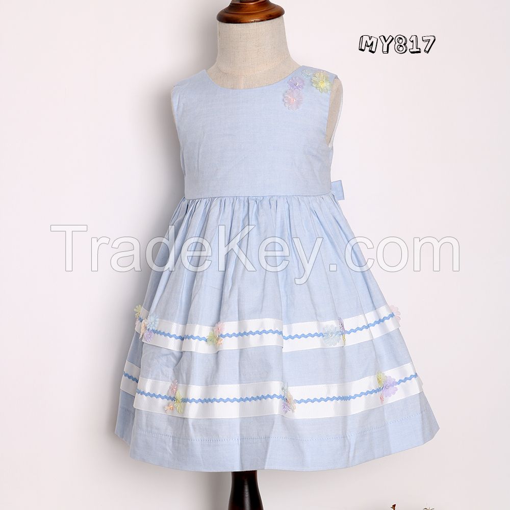 Factory custom cute sundresses summer dresses maxi for girls