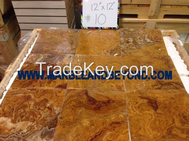 Multi Brown Onyx Tiles