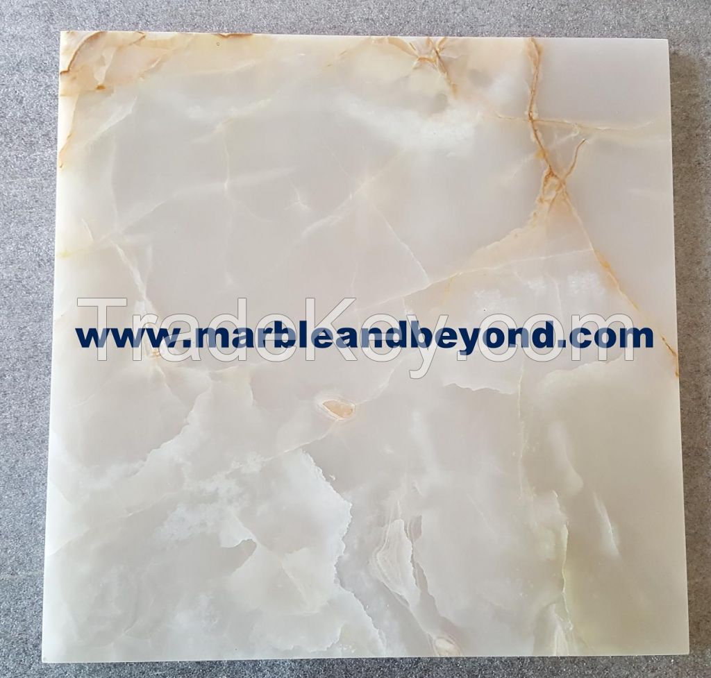 White Gold Onyx Tiles