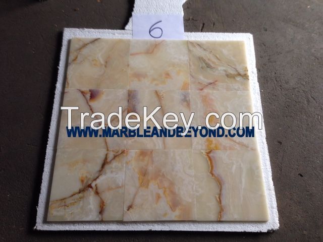 White Gold Onyx Tiles