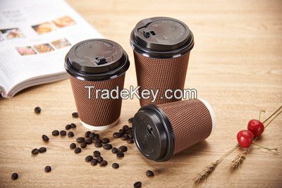 wholesale 12oz ripple wall paper ice cream cup