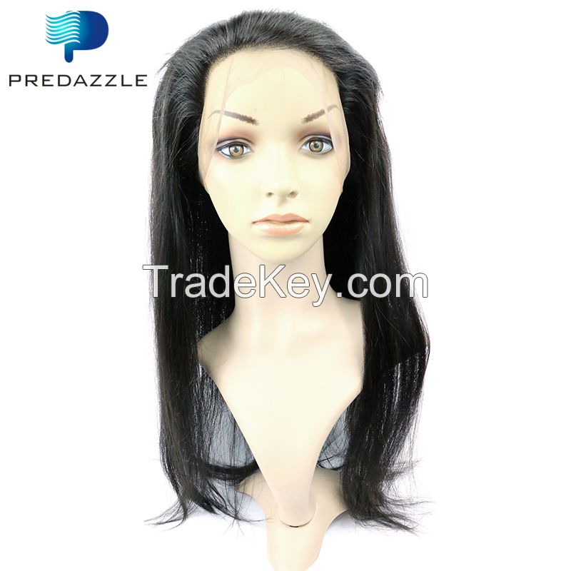 360 Natural Color Full Lace Frontal Hair Closure Silky Base