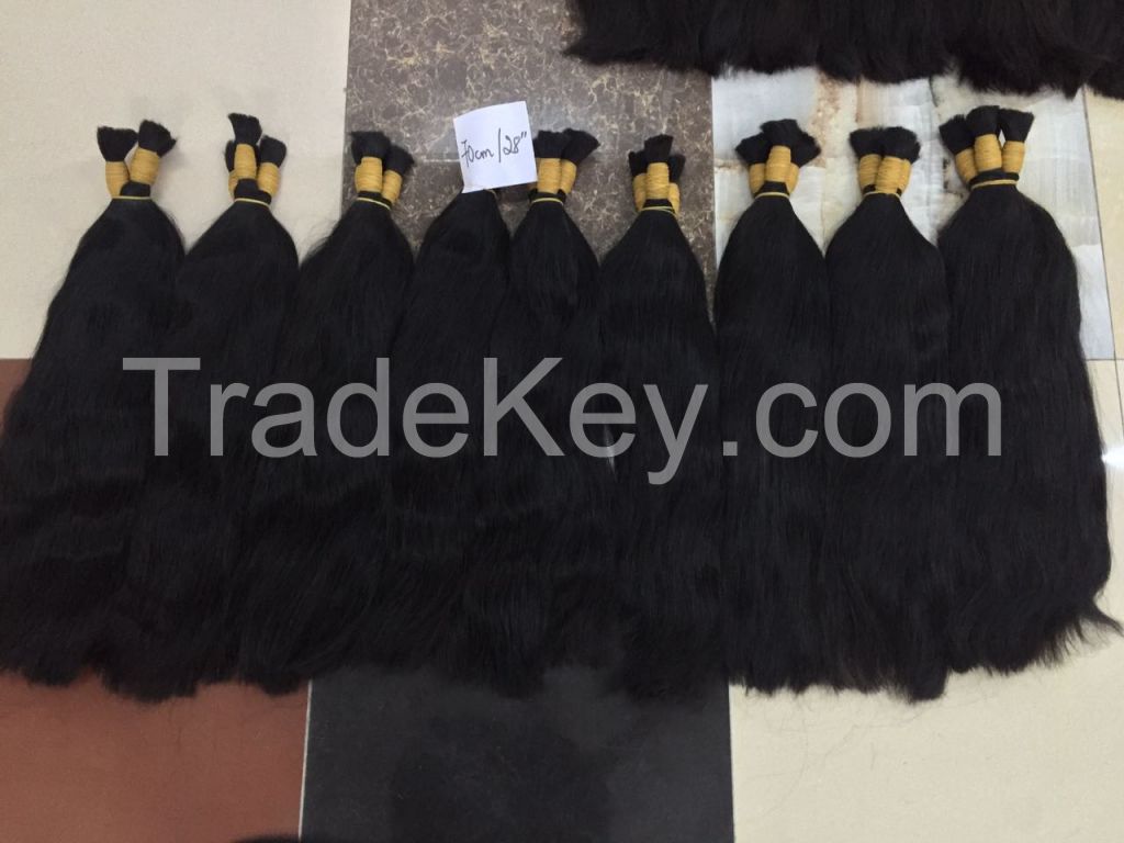 100% Natural human hair, Vietnam Hair, Bulk Hair with BEST Wholesaleprice