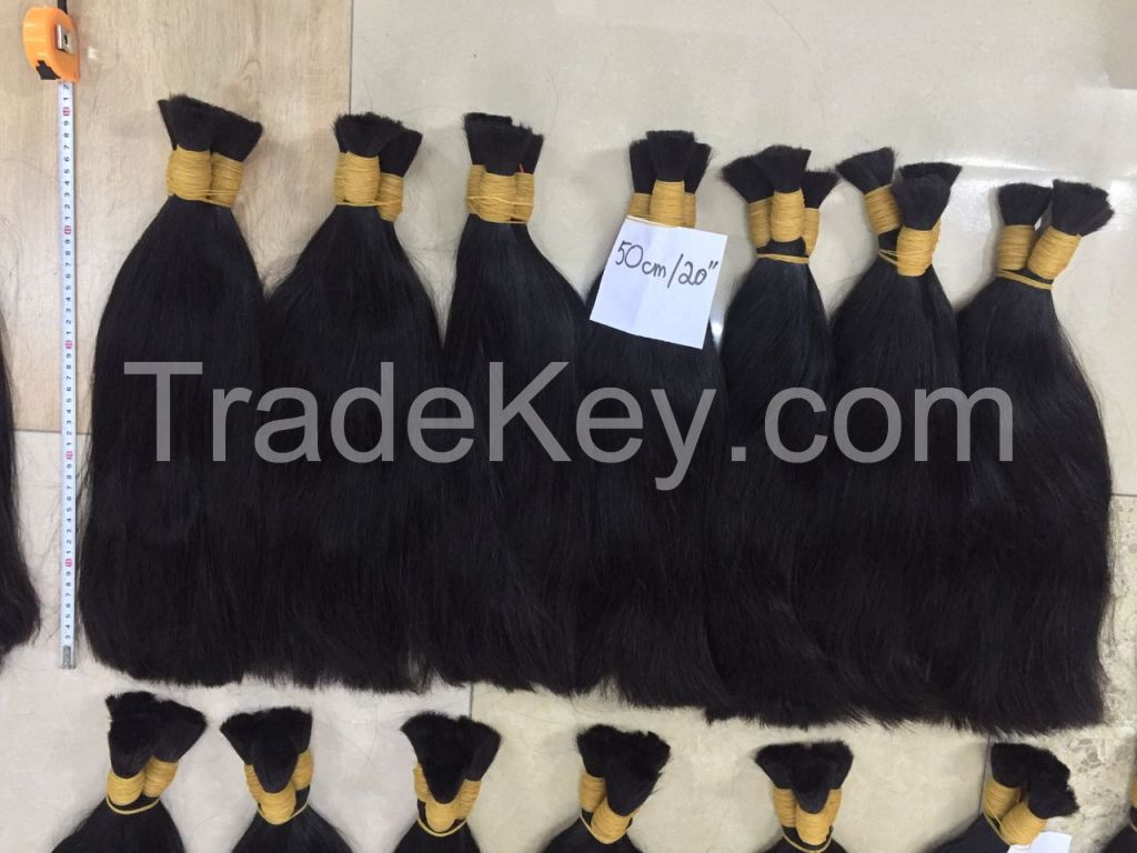 100% Natural human hair, Vietnam Hair, Bulk Hair with BEST Wholesaleprice