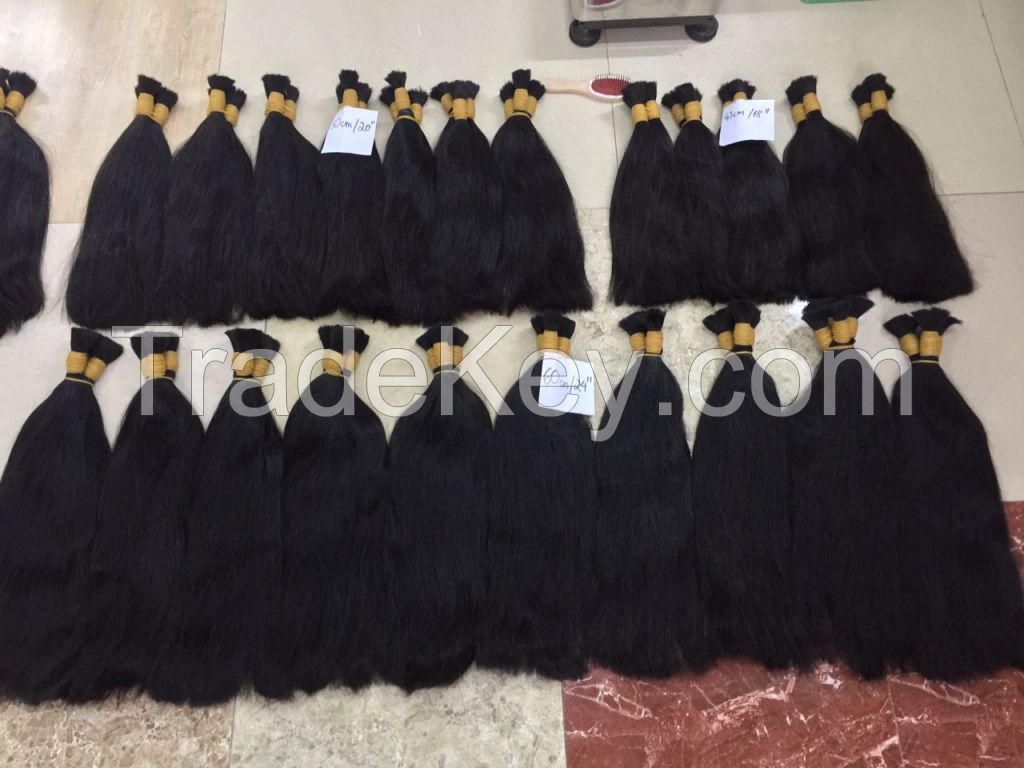 100% Natural human hair, Vietnam Hair, Bulk Hair with BEST Wholesaleprice