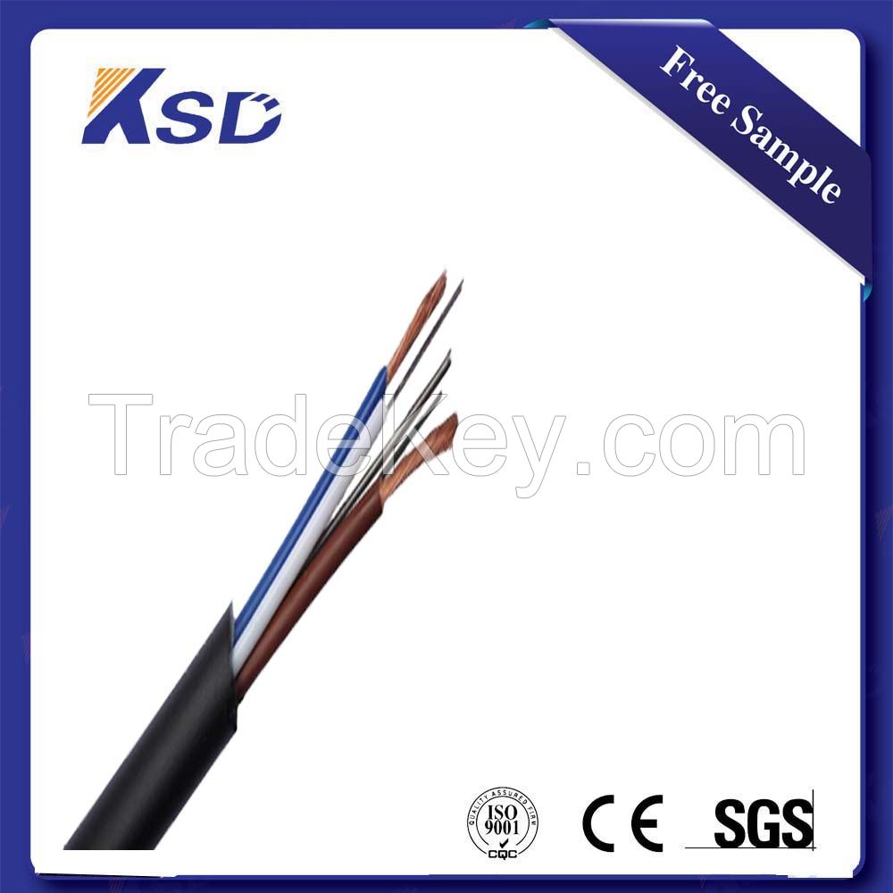 single-mode/multimode fibers Hybrid Fiber Optic Cable with Steel Tape
