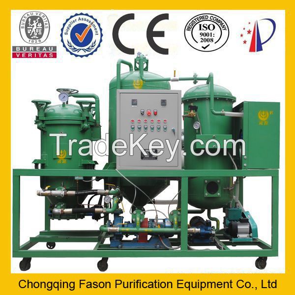 Fason Used Motor Oil Recycling Machines, black diesel oil purification / Demulsified Oil Regeneration Purifier / Oil Filtering