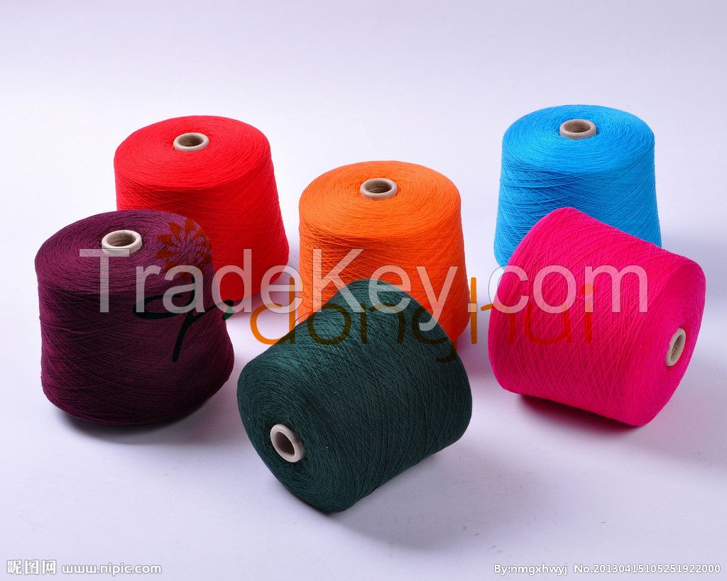 Yak woolen yarn for knitting and weaving 2/14NM 70%Wool(19.5um) 30%Yak 