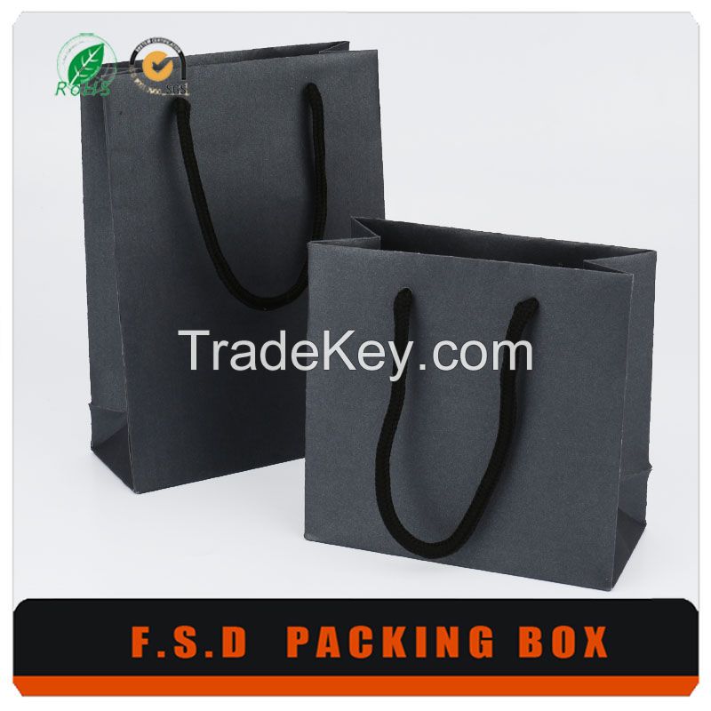 Free Design Logo Print Portable Paper Bag With Handle