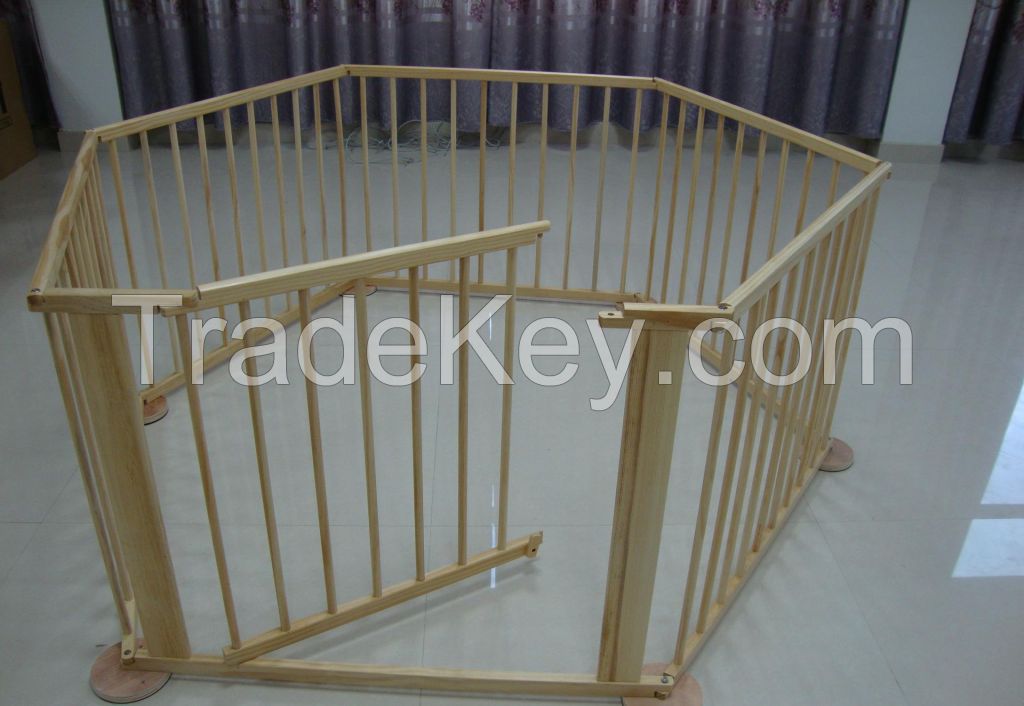 wooden baby playpen