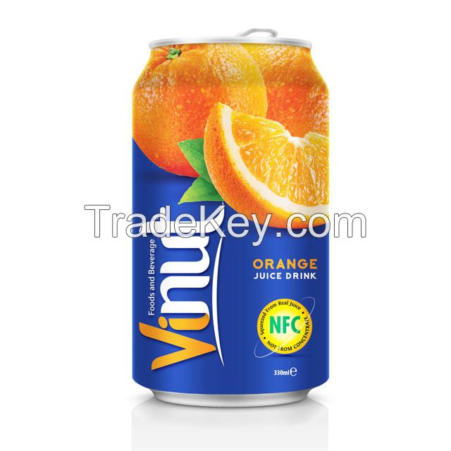 330ml Canned Fruit Juice Orange Juice Drink Wholesale