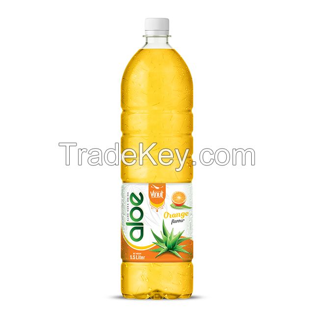 1,5L Bottle Aloe Vera Drink Premium Orange flavor