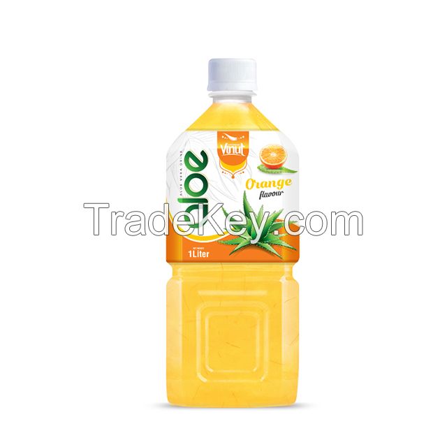 1L Premium Bottle Aloe Vera Drink  Orange flavor
