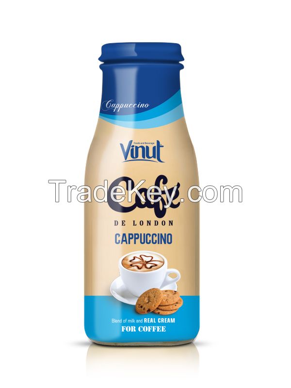 Manufacturer Coffee Cappuccino Glass bottle 280ml