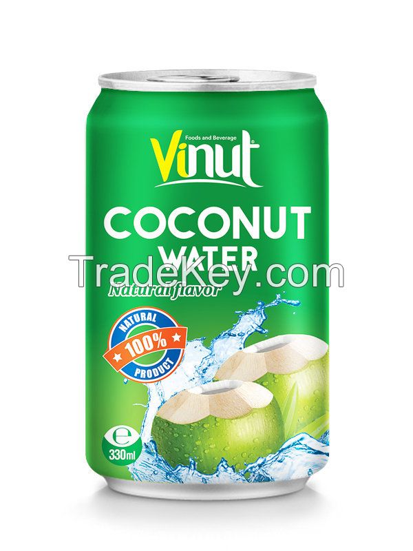 100 Natural Coconut water in aluminium can 330ml