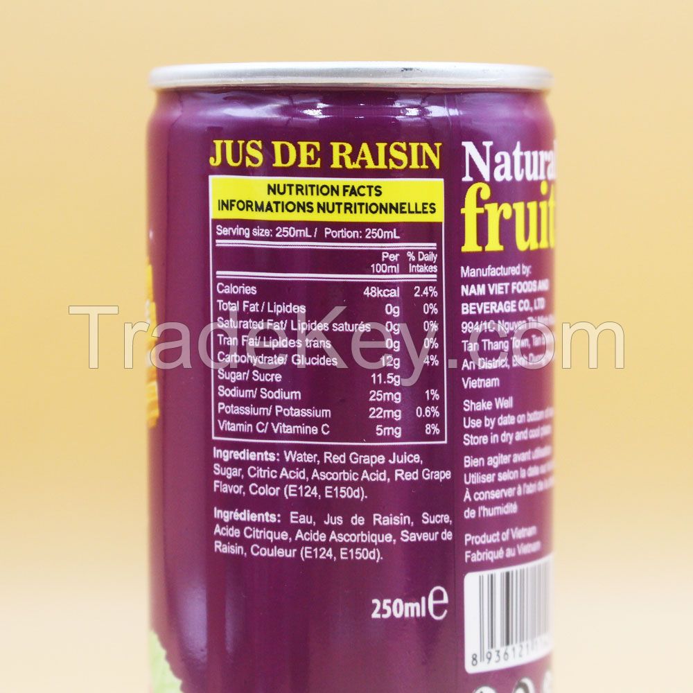 250ml VINUT Red Grape Juice Drink