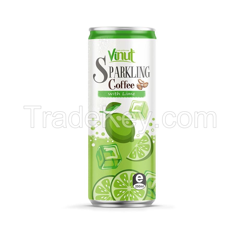 8.5 fl oz Soft Carbonated drink VINUT 4 Cans Tropical Lime Aroma Export Low Calories Private Label Bulk Selling