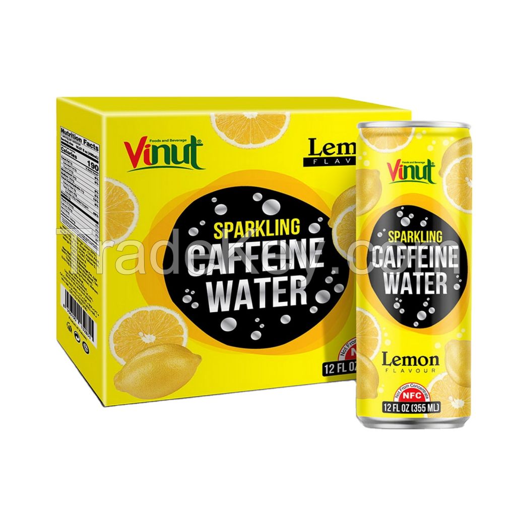 355ml Carbonated drinks VINUT Box 4 Cans Caffeine water Lemon Directory Most Preferred Sale fresh customized label