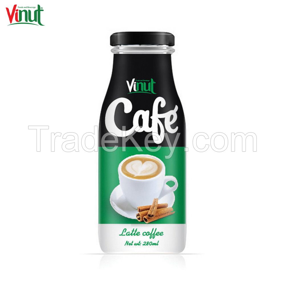 280ml VINUT bottle Private Label Bulk Latte Coffee Distributors Healthy and Delicious