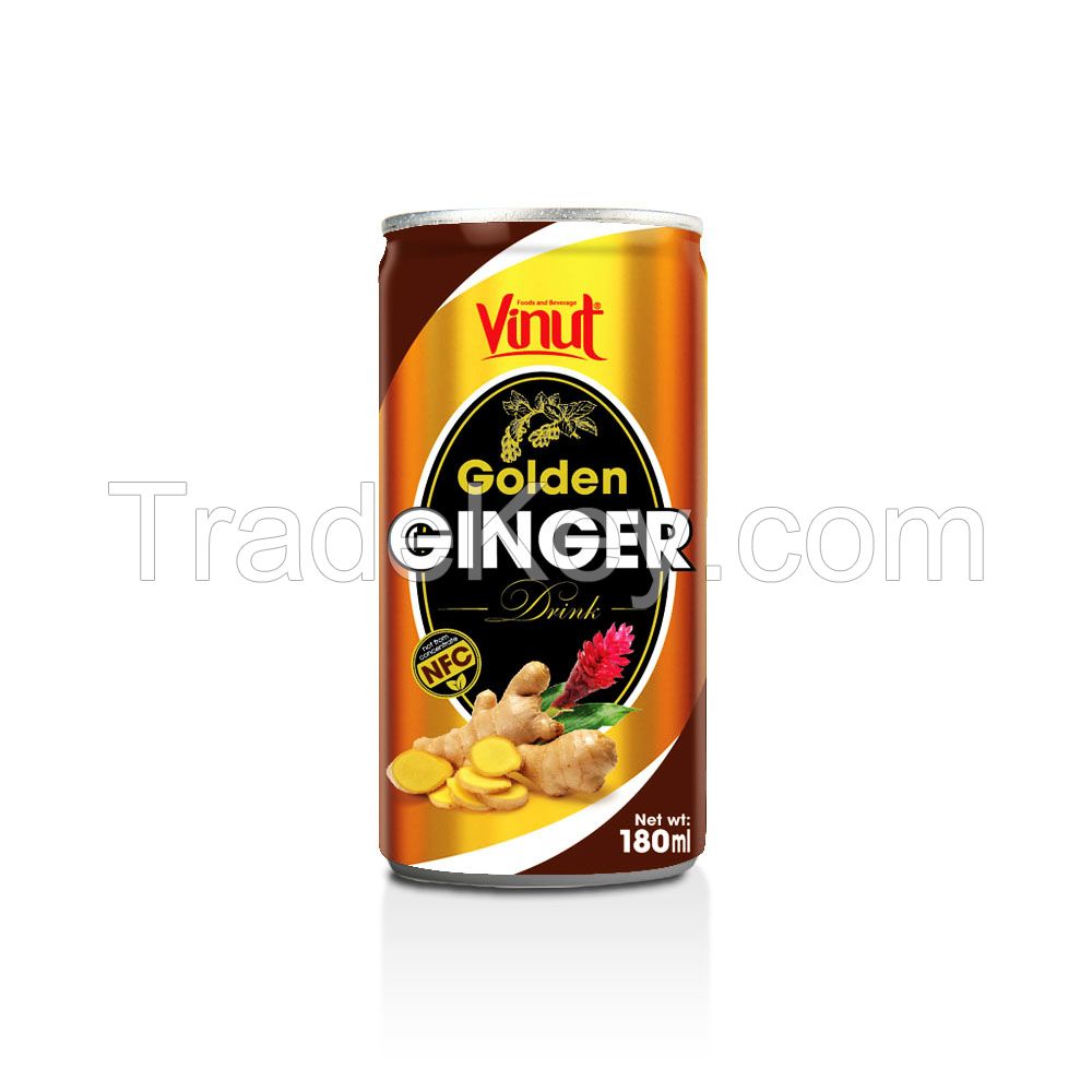 VINUT beverage Golden Ginger cans 180ml Fruit juice factory Ginger juice for Healthy