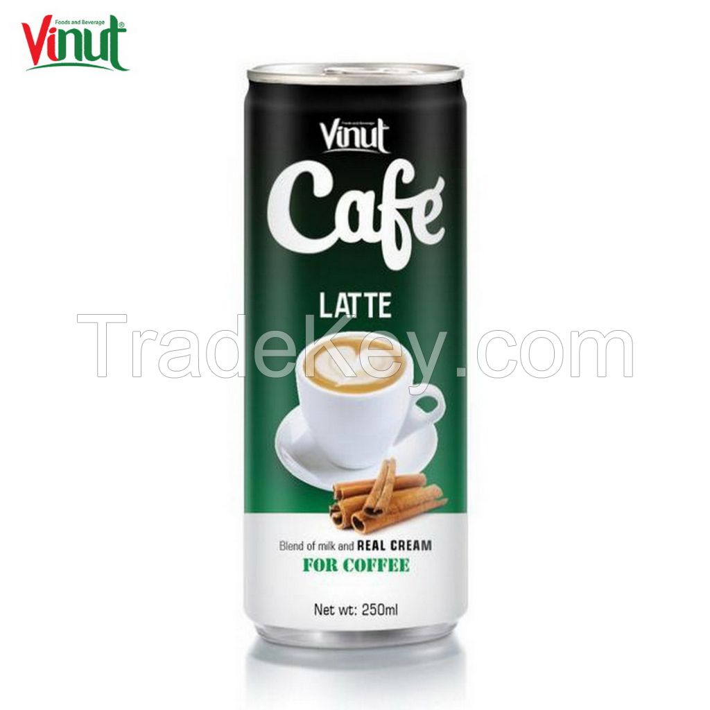 250ml VINUT Can (Tinned) Formula customization Mocha Coffee Supplier Hot Selling Product