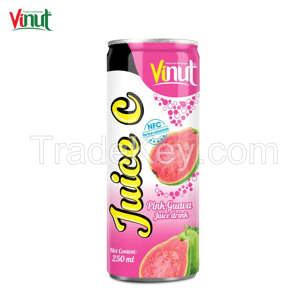 250ml VINUT Best Private Label Suppliers And Manufacturers Canned Guava Juice drink