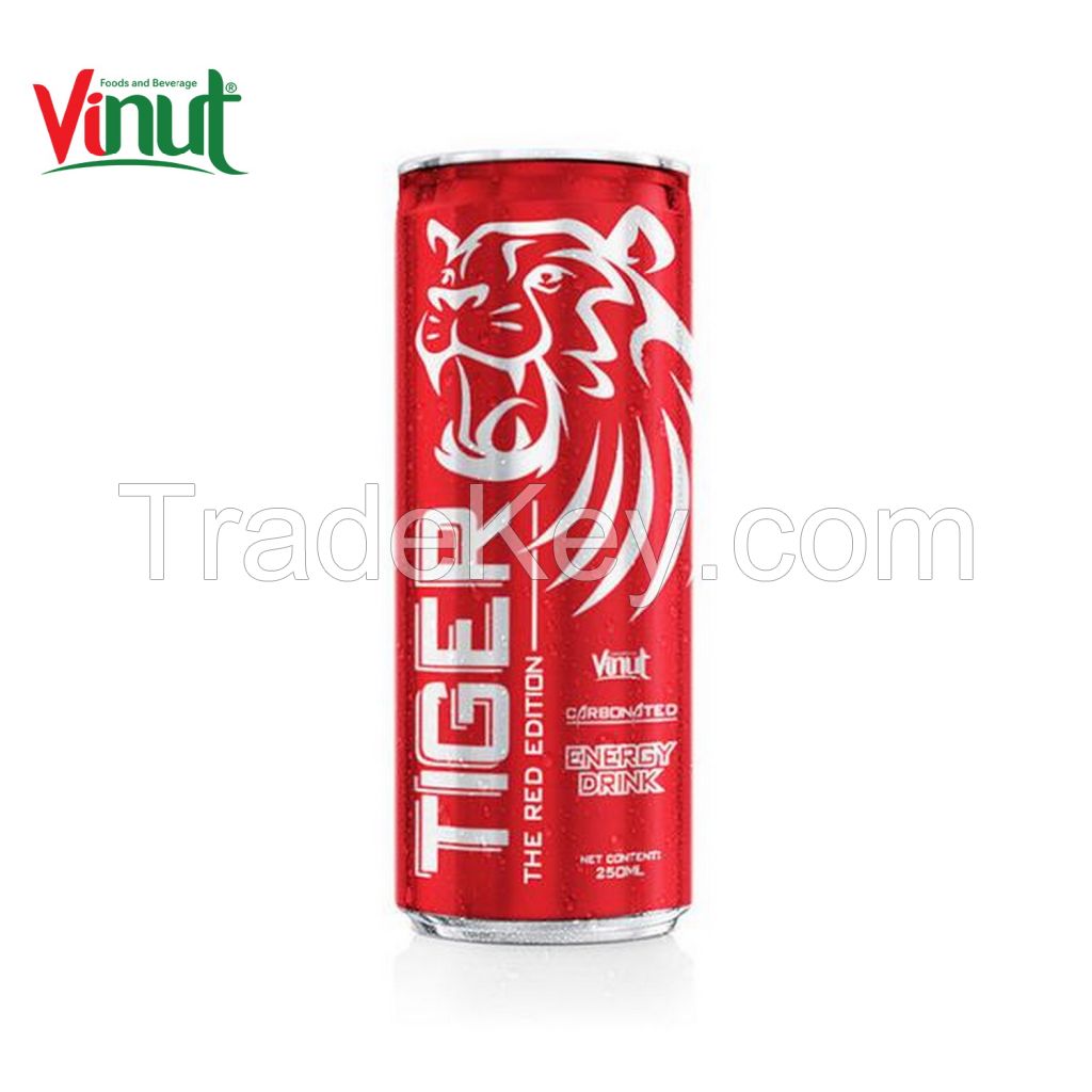 250ml healthy Tiger healthy Carbonated energy drink Red