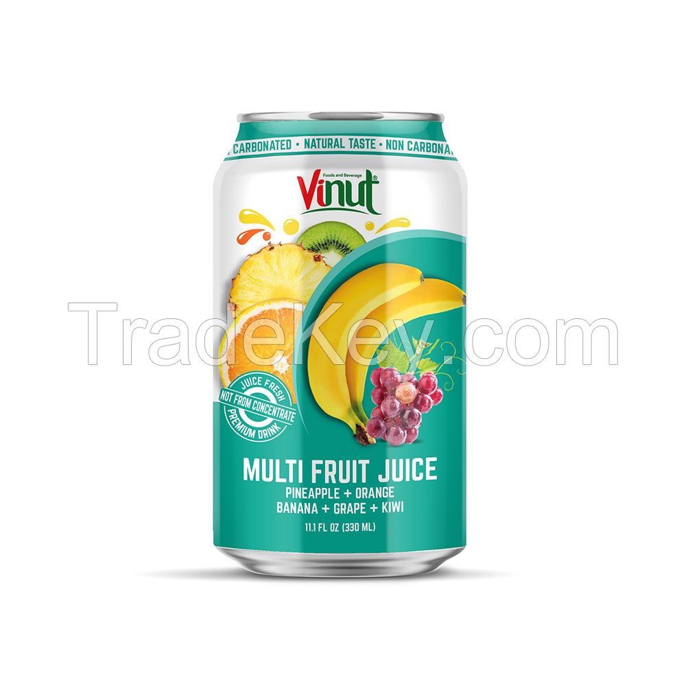 330ml VINUT Fresh Premium Multi fruit Juice Drink ( Pineapple + Orange + Banana + Grape + Kiwi)