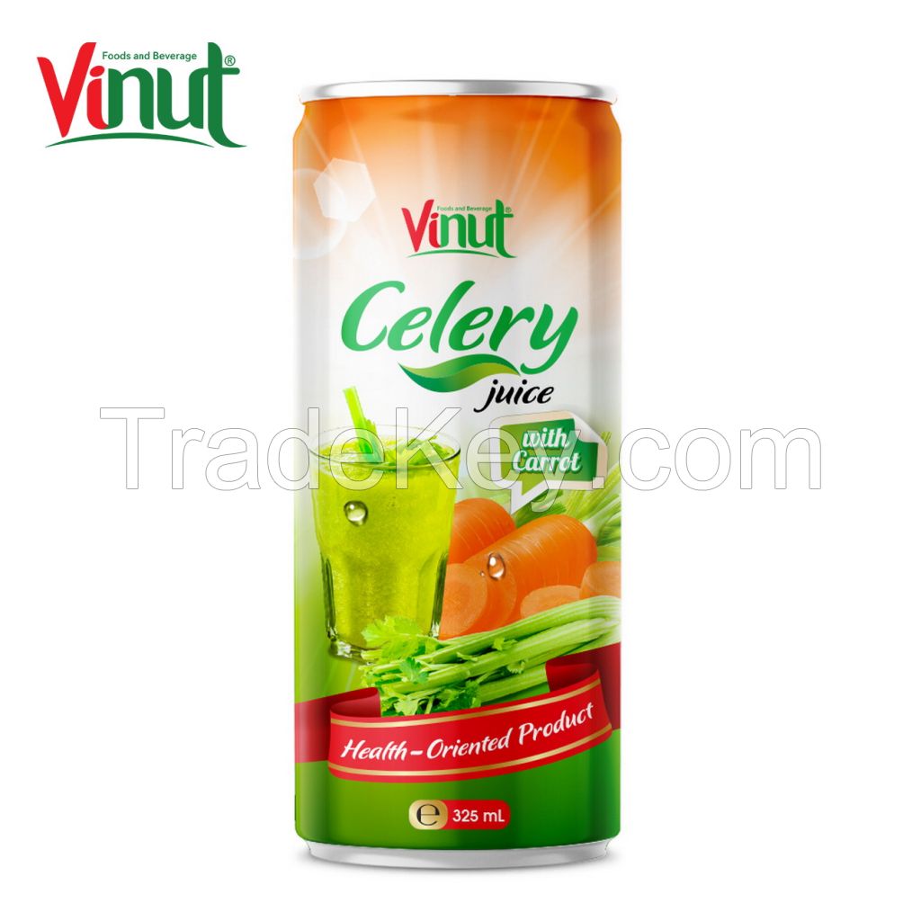 325ml VINUT Healthy Drink 100% Celery Juice Drink with carrot juice celery seed export celery Oem Juice