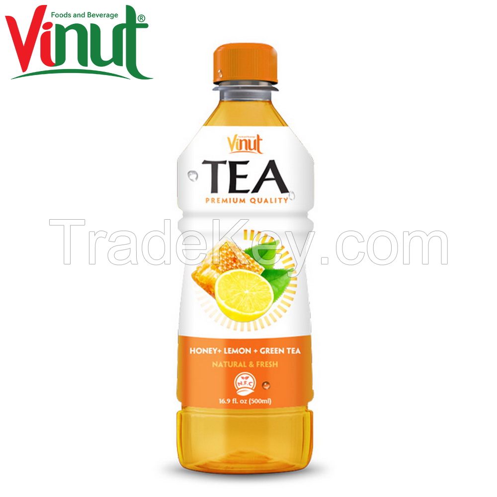 500ml VINUT Sugar-free bottle OEM Beverage Fresh Green tea with Honey Lemon Suppliers And Manufacturers in Vietnam