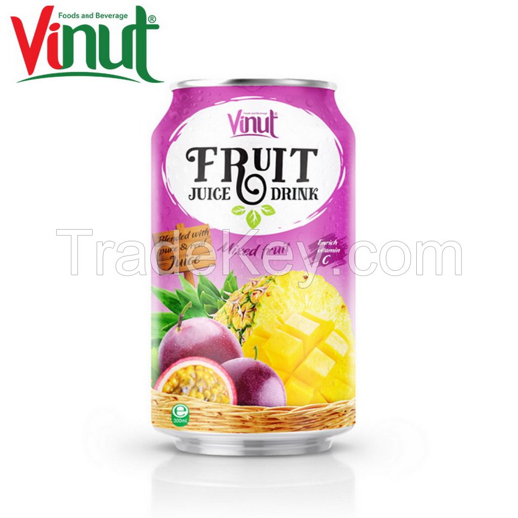 VINUT 300ml Mixed Fruit Juice Wholesale Soft Drink Private Label Beverage Factory Direct Sales