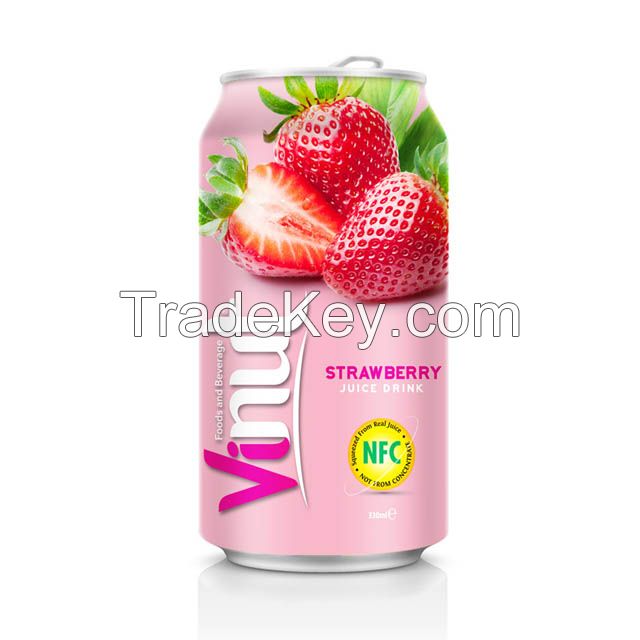 330ml VINUT Can (Tinned) Original Taste Strawberry Distribution Private label beverage Modern Design ISO Certificate