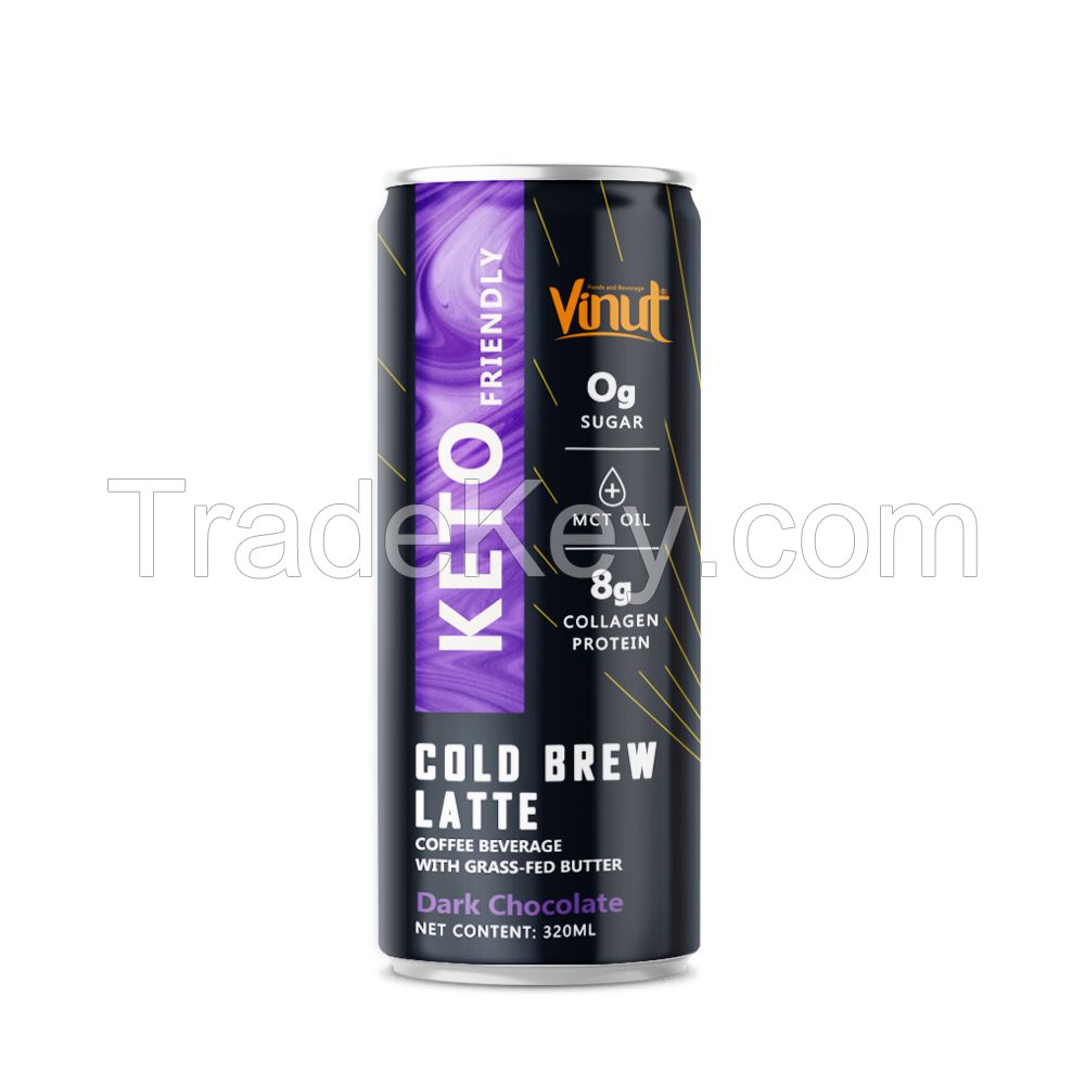 VINUT Keto Cold Brew Latte Coffee Dark Chocolate