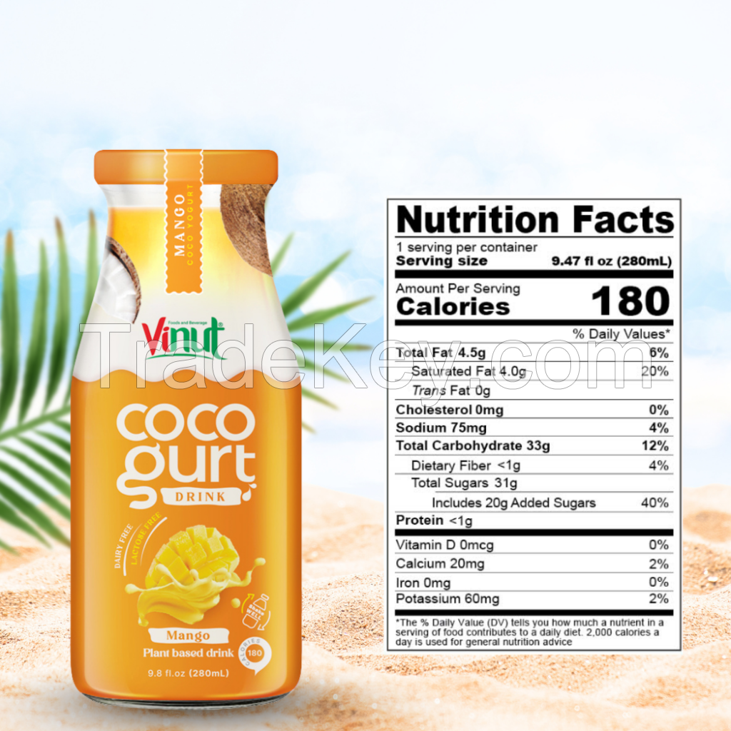  280ml Vinut Cocogurt (Coconut milk) drink with Mango (Lactose free, Dairy free, Plant based) 280ml Vinut Cocogurt (Coconut milk) drink with Peach (Lactose free, Dairy free, Plant based) 280ml Vinut Cocogurt (Coconut milk) drink with Peach (Lactose free,