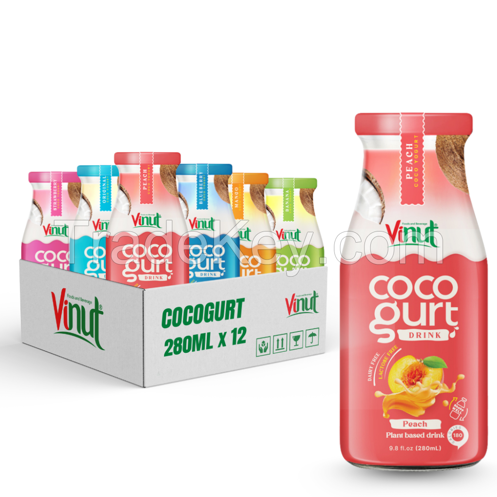  280ml Vinut Cocogurt (Coconut milk) drink with Peach (Lactose free, Dairy free, Plant based) 280ml Vinut Cocogurt (Coconut milk) drink with Peach (Lactose free, Dairy free, Plant based) 280ml Vinut Cocogurt (Coconut milk) drink with Peach (Lactose free, 