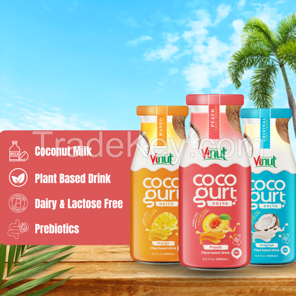  280ml Vinut Cocogurt (Coconut milk) drink with Peach (Lactose free, Dairy free, Plant based) 280ml Vinut Cocogurt (Coconut milk) drink with Peach (Lactose free, Dairy free, Plant based) 280ml Vinut Cocogurt (Coconut milk) drink with Peach (Lactose free, 