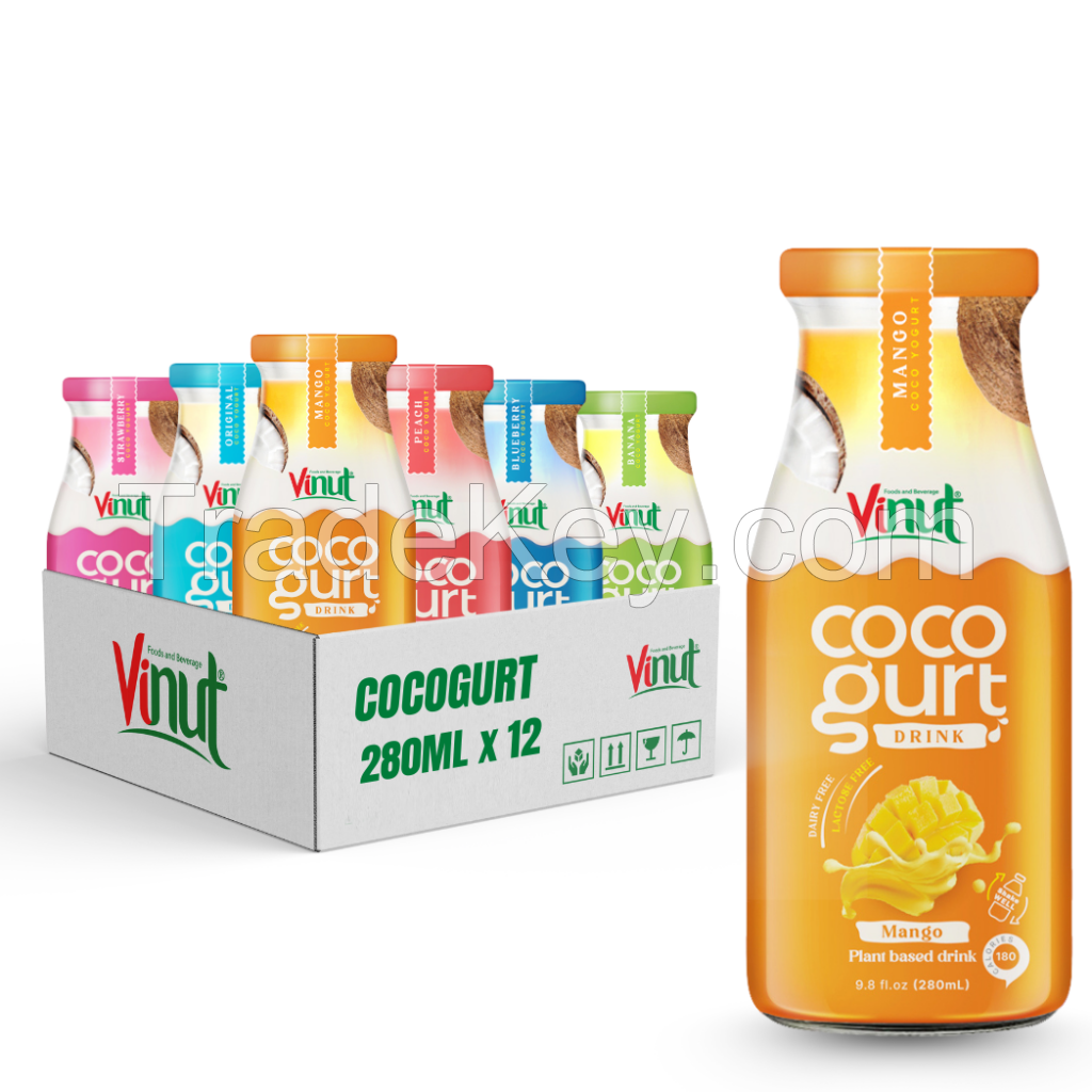  280ml Vinut Cocogurt (Coconut milk) drink with Mango (Lactose free, Dairy free, Plant based) 280ml Vinut Cocogurt (Coconut milk) drink with Peach (Lactose free, Dairy free, Plant based) 280ml Vinut Cocogurt (Coconut milk) drink with Peach (Lactose free,