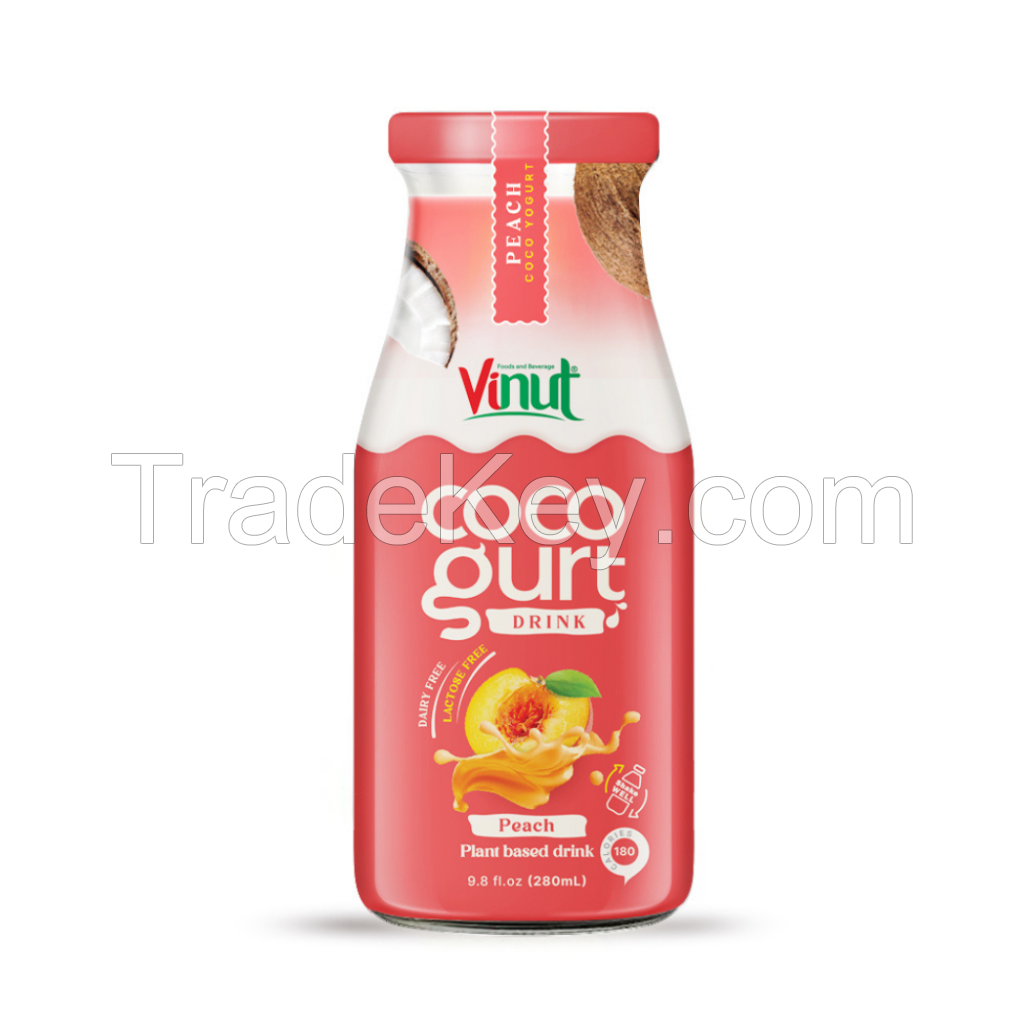  280ml Vinut Cocogurt (Coconut milk) drink with Peach (Lactose free, Dairy free, Plant based) 280ml Vinut Cocogurt (Coconut milk) drink with Peach (Lactose free, Dairy free, Plant based) 280ml Vinut Cocogurt (Coconut milk) drink with Peach (Lactose free, 