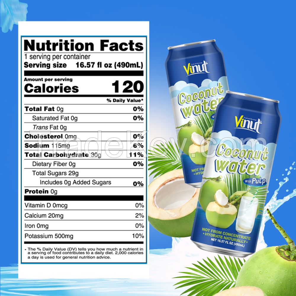 16.57 fl oz VINUT Coconut Water with Pulp
