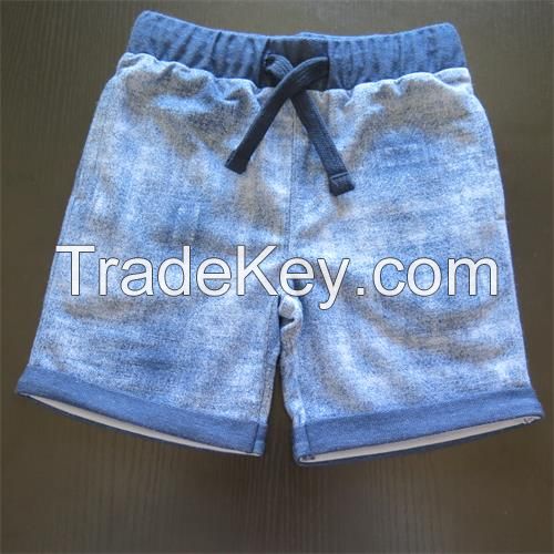 Boy's denim-like fabric shorts