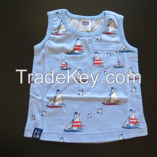 Baby's printed vest
