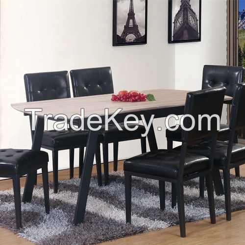 Wood style dining set