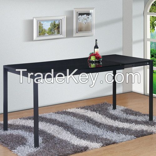 Black top dining table