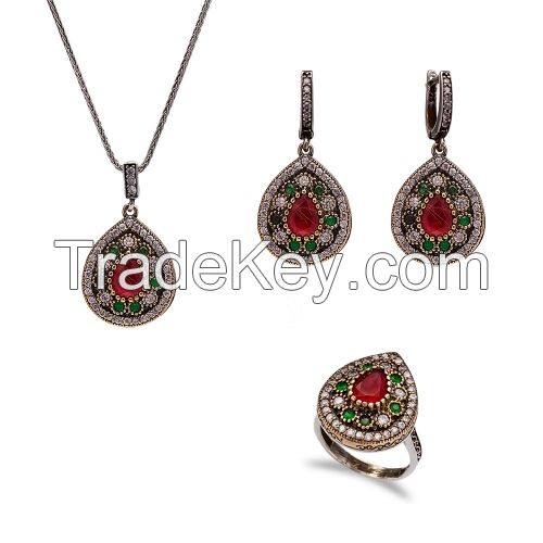 Perfect New Design 925 Sterling Silver Fantasy Collection Hot Selling Gemstone Set