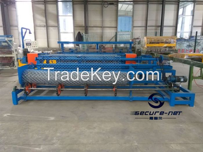 Fully-automatic chain link fence machine