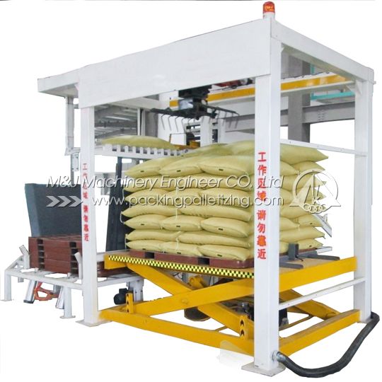 high-level bag palletizerï¼Œhigh-level palletizing machine, bag palletizing machine, palletizer