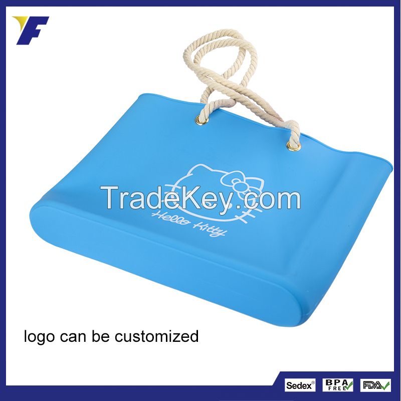 2016 Hot Selling Silicone Shoulder Bag, Silicone Beach Bag, Silicone Rubber Bag